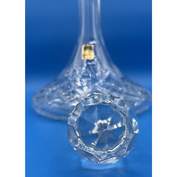 Samobor Krystal Ships Decanter with Stopper Made In Yugoslavia Hand Cut - Picture 9 of 12
